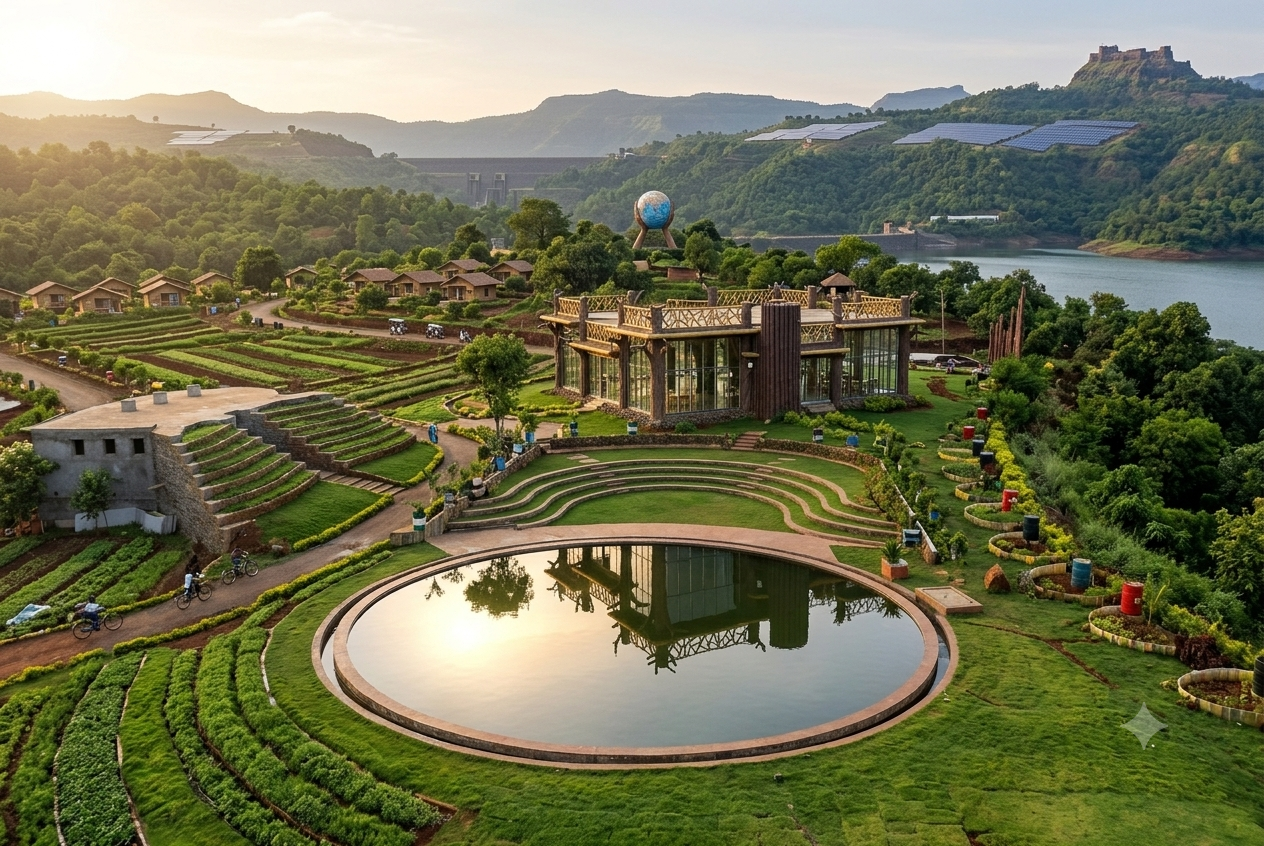 Architecture surrounded by nature